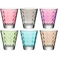 Leonardo Wasserglas Optic Multi 220 ml (6er-Set)