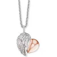 Engelsrufer Damen-Kette 925er Silber Zirkonia Engelsrufer Bicolor
