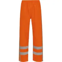 Elka Pieterman Rainwear Dry Zone Visible Hi-Vis Regenhose mit vertikalen reflektierenden Streifen Warngelb XS