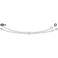 CS Germany 10.673.590.00 Blattfedern für IVECO DAILY IV Kasten/Kombi Hinten 750/750mm