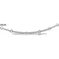 CS Germany 10.545.295.00 Blattfedern für FORD RANGER (TKE) Hinten 580/740mm 580/745mm