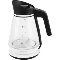 Emerio WK-111898, 1,5 l, 2200 W, Schwarz, Weiß, Wasserstandsanzeige