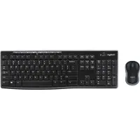 Logitech MK270 Kabelloses Set mit Tastatur und Maus für Windows, US QWERTY-Layout - Schwarz