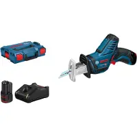 Bosch Akku-Säbelsäge GSA 12V-14, 2 x Akku GBA 12V 3.0Ah in L-BOXX