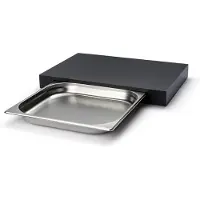 Continenta Schneidebrett "Duracore", schwarz, B:32,5cm H:5cm L:48cm, Zellulosefaser, Schneidebretter, Schneidebrett, mit Schublade