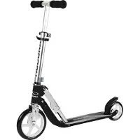 Hudora Little BigWheel Scooter - schwarz - Aluminium-Roller für Kinder ab 3 Jahren - höhenverstellbar & zusammenklappbar - für bis zu 100kg