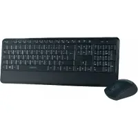Logilink ID0161, Volle Größe (100%), Kabellos, RF Wireless, QWERTZ, Schwarz, Maus enthalten