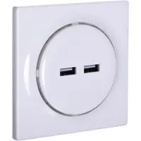 Fibaro Walli N, 2x USB, USB 2.0, Weiß, 100 - 240 V, 50/60 Hz, 5 V