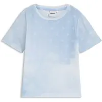 BOSS Kids-T-Shirt mit Double-B-Monogrammen und Wolken-Print Grösse 150