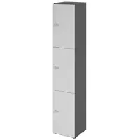 Hammerbacher -Schliessfachschrank 6OH Graphit/Grau,3xZS-V264L3/G/5/ZS