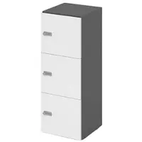 Hammerbacher -Schliessfachschrank 3OH Graphit/Weiss,3xZS-V234L3/G/W/ZS