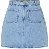 Pieces Jeansrock Sky 17155880 Blau Regular Fit