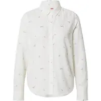 Levi's für Damen. 34574-0056 Klassisches weißes Hemd (XS), Lässig, Viskose, Langarm