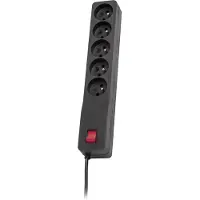 LESTAR Steckdosenleiste ZX 510 G-A K.:CZ 3m schwarz (ZX 510 G-A K.:CZ 3,0M)