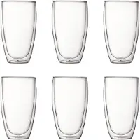 Bodum Glas-Set Pavina Large Transparent 450 ml (Set von 6 Stück)