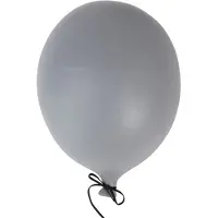 By On Ballon Wanddekoration L Grau