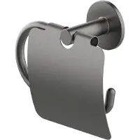 Lenz Toilettenpapierhalter »SIVO«, Graphit, Montageart: Kleben oder Bohren - grau
