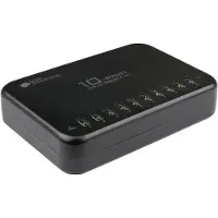 GOOD CONNECTIONS USB-Desktop-Schnellladestation , 10er-Port mit 10 x USB-A, Leistung 120 W, schwarz