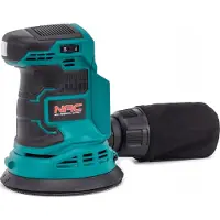 Nac NEW AMERICAN CONCEPT Exzenterschleifer 125mm - Schleifer mit Staubabsaugung de System - Holzschleifer - Akku-Schleifer - Keine Batterien oder Ladegeräte