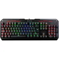 Modecom Volcano Hammer RGB Mechanische Tastatur, Blau, QWERTZ Layout, Outemu Switch, RGB Hintergrundbeleuchtung, Robustes Gehäuse, 1er Pack
