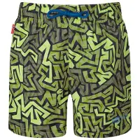 TROLLKIDS Badeshorts "Haukland" in Grün/ Schwarz | Gr.: 110
