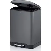 kela Treteimer Davino silent close 12l 27x23,5cm H:40cm Edelstahl grau
