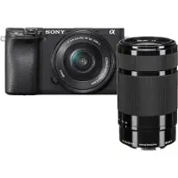 Sony Alpha 6400 Gehäuse Schwarz + 16-50mm + 55-210mm