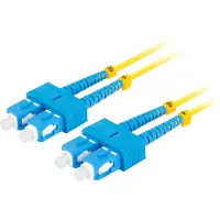 Lanberg 2m mono sc/upc-sc/upc duplex faser patchkabel g657a1 lszh gelb
