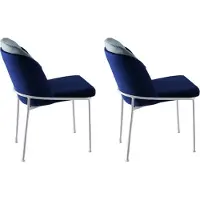 Skye Decor , Dore 182 V2, Stuhlset (2 Stück), Dunkelblau, 100 % METALL, 54 x 55 x 86 cm