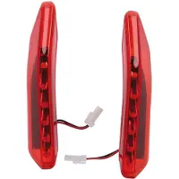 Haibike Twin Tail Lights (TTL) Set AM für Ausfallendenmontage mit JST Kabel, rot, 2-teilig (1 Set)