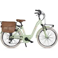 Venice - I Love Italy Elektro-Citybike MONOTUBO Classic Lady 24 Zoll, VERDE GIULIETTA