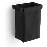 Giese Gästehandtuchkorb 40500-14 mit Stoffeinsatz schwarz