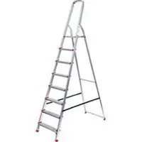 SZ Metall Alustufenstehleiter, belastbar bis 150 kg, 8 Stufen