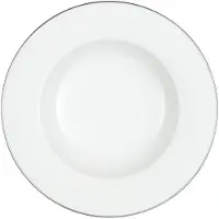 Villeroy & Boch Suppenteller "Suppenteller Anmut Platinum No.1 ø 24,8 cm weiß"