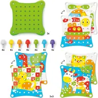 Quercetti Pegart Jumbo Peggy Evo Stapelspielzeug, Babyspielzeug