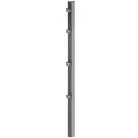 GAH Alberts Alberts 677381 Zaunpfosten mit Klemmlasche, anthrazit, Länge 2400 mm, 60 x 40 mm