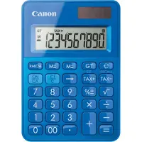 Canon LS-100K, Desktop, Einfacher Taschenrechner, 10 Ziffern, 1 Zeilen, Batterie/Solar, Blau