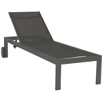 Acamp Rimini 56807 Liege anthrazit 198x60x35 cm