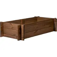 Dobar Steck-Hochbeet Massivholz Gr. M., Dunkelbraun 117x58,5x27,5 cm