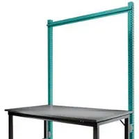 Manuflex Aufbauportal, Grundtisch SPEZIAL Arbeitstisch-/Werkbanksystem UNIVERSAL/PROFI, 2000 mm, wasserblau