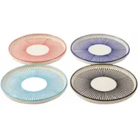 Pols Potten Teller Marine Striped Multi (Set von 4 Stück)
