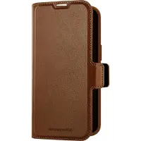 dbramante1928 Apple iPhone 17e / 16e Hülle - Kunstleder - - Klapphülle - Dunkelbraun
