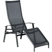Karasek California TOP Bäderliege Aluminium/Textilene Schwarz|Dunkelgrau 11590869