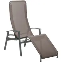 Karasek California Bäderliege Aluminium/Textilene Dunkelgrau|Taupe 11580886