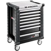 Facom JET.8M3A – Werkstattwagen mit 8 Schubladen – 3 Module pro Schublade, rot