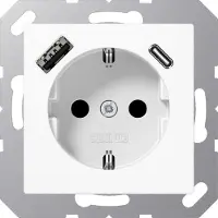 JUNG ETIA152015CAWW USB-Steckdose Typ A+C alpinweiß A Creation