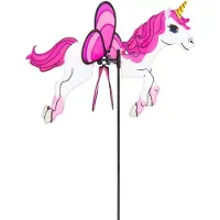 Invento Windmühle Einhorn 63 x 50 cm Polyester weiß/rosa