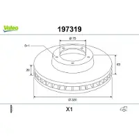 Valeo Bremsscheibe 197319