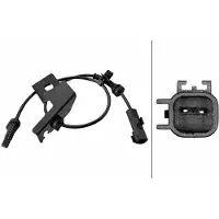 Hella Sensor Raddrehzahl 2-polig Hallsensor 565 mm Kabel für u.a. FORD MONDEO