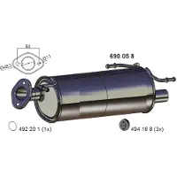 ERNST 690058 Endschalldämpfer für SUZUKI SWIFT III (MZ, EZ) Auspuff